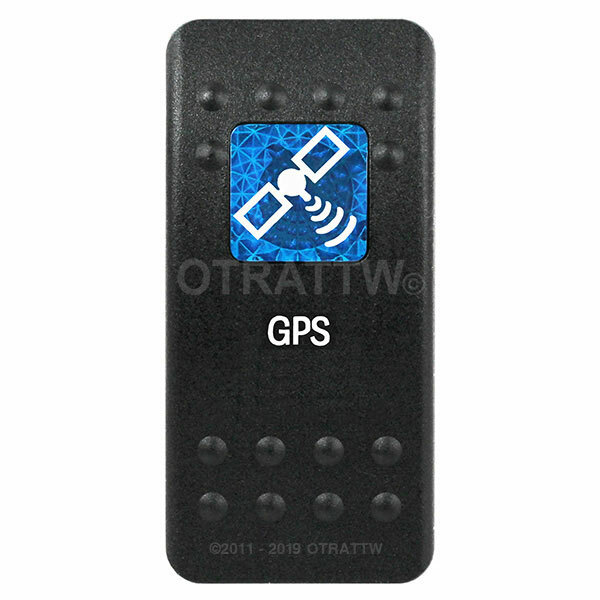 OTRATTW Carling Technologies Contura II Rocker only, GPS, BLUE LENS