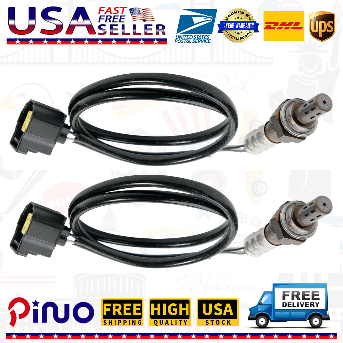 2PCS Oxygen O2 Sensor For Chrysler Dodge Dakota Ram 1500 Upstream&Downstream~