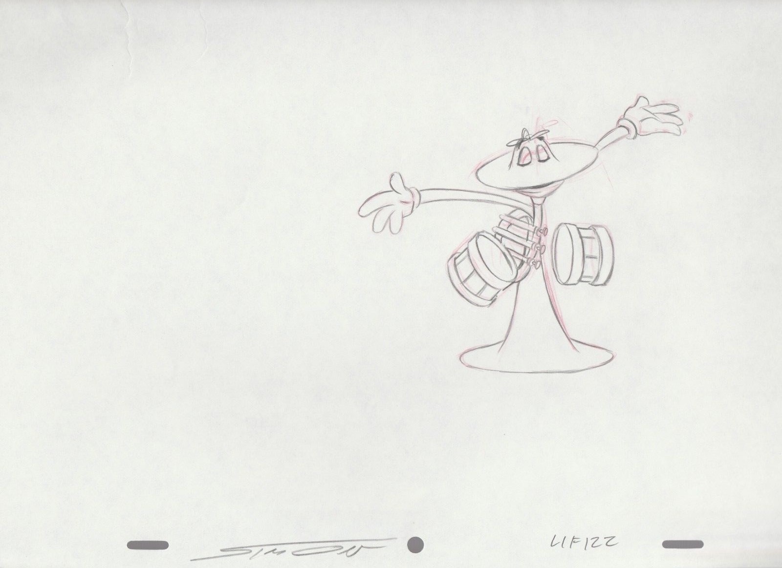 FLUGLE Walt Disney World Commercial Animation Drawing SIGNED by Mark Simon #27