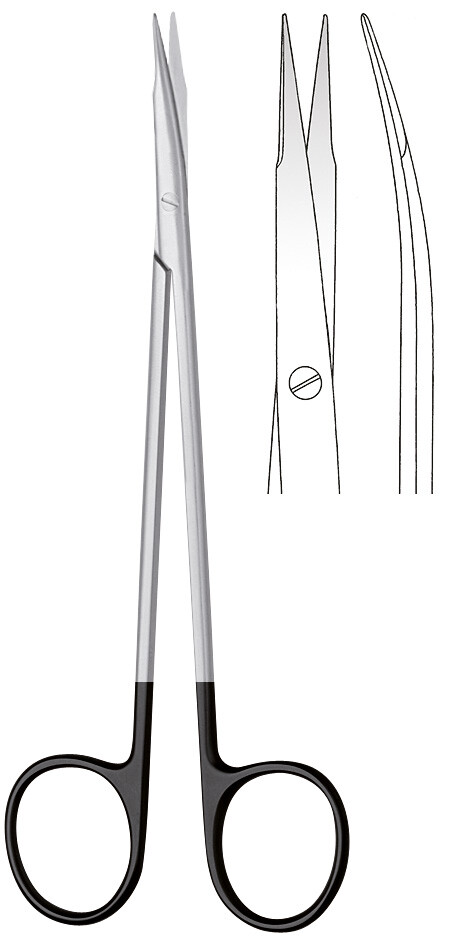 REYNOLD Dissecting Scissor, 6.0" Curved Super-Cut Blades, Serrated, Premium