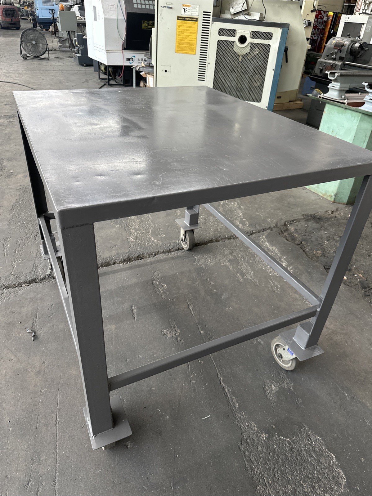 45” X 37” X 39” Industrial Machinist Welding Table With Wheels