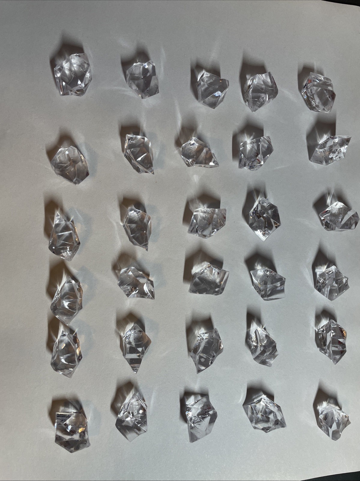 30 Pc Plastic Ice Cubes Acrylic Ice Cubes