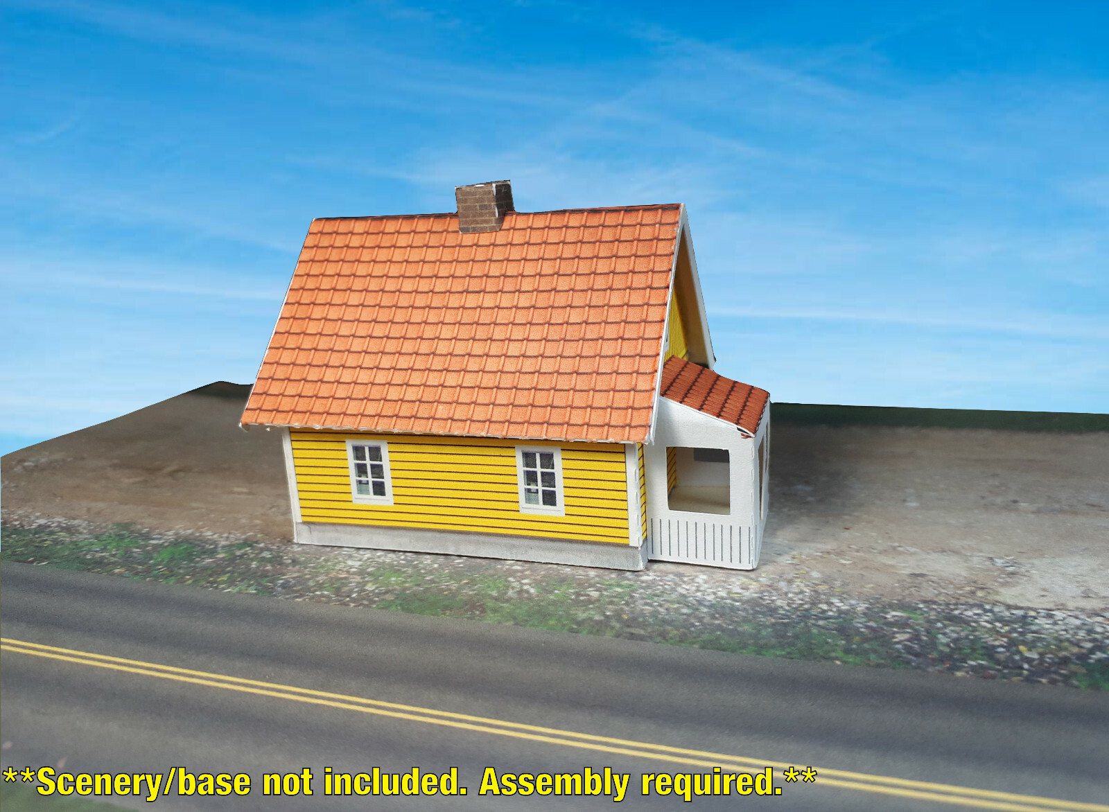 N Scale Building - Cover Stock(paper) Pre-Cut Nordic Style house - NS4P