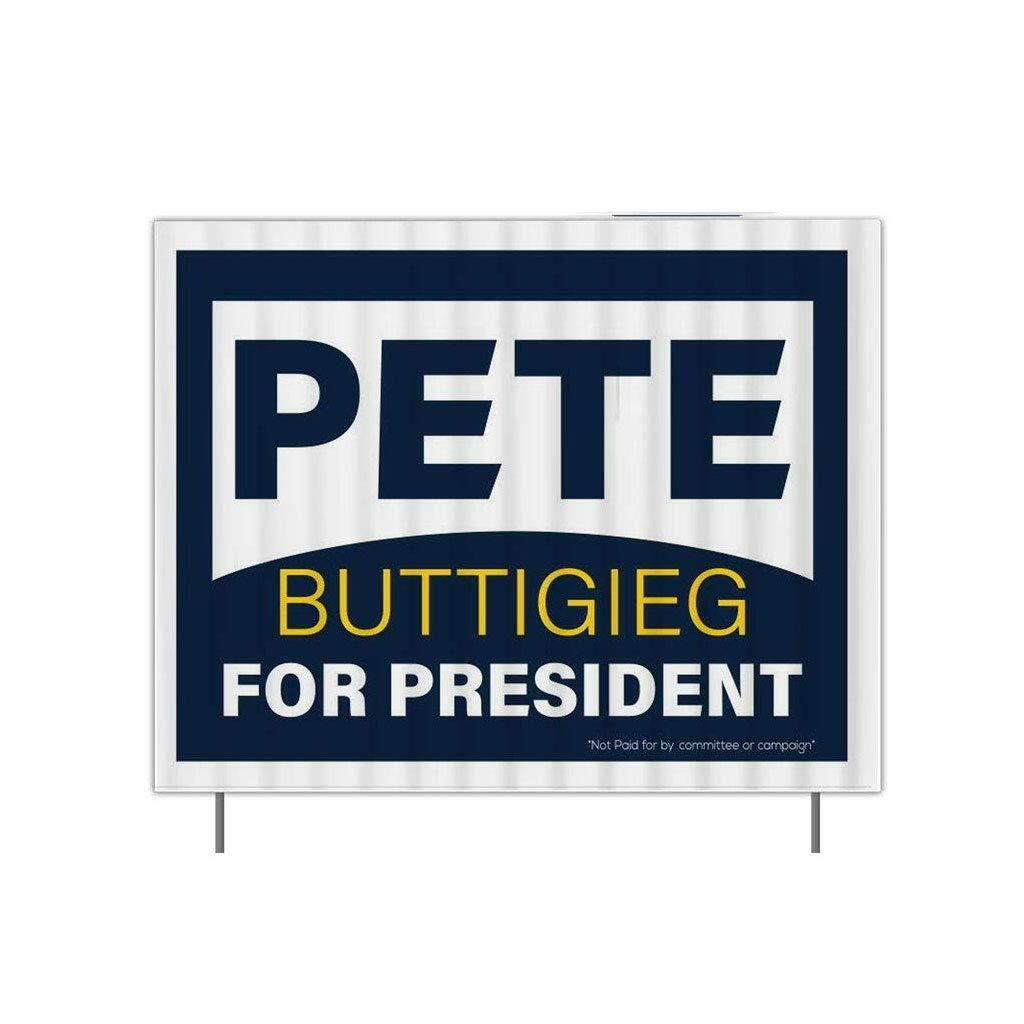 Pete Buttigieg 2020 Yard Sign, Can Cooler and Pete 2020 Car Decal Set