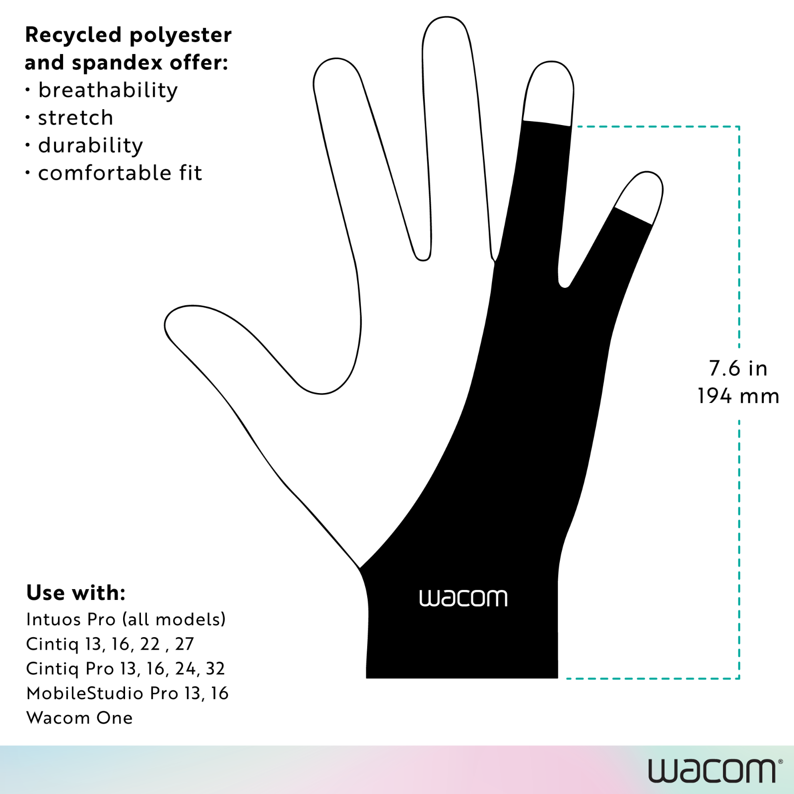 Wacom Drawing Glove (3 pack), New