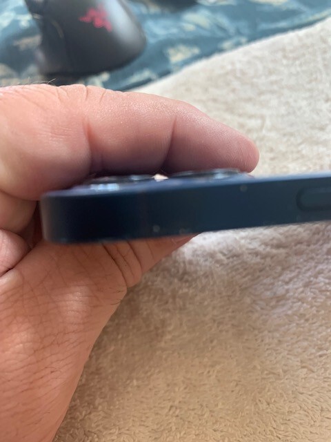 Apple iPhone 12 rear back housing glass chasis blue (D)