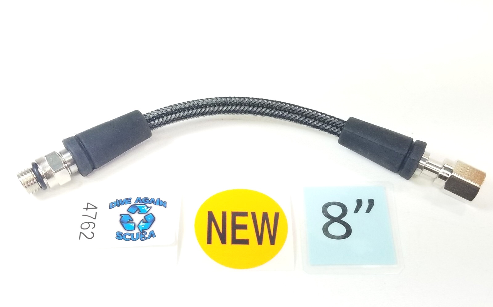 Braided Scuba Dive 8" 20cm High Pressure HP Hose SPG Gauge, for Suunto Tank Pod