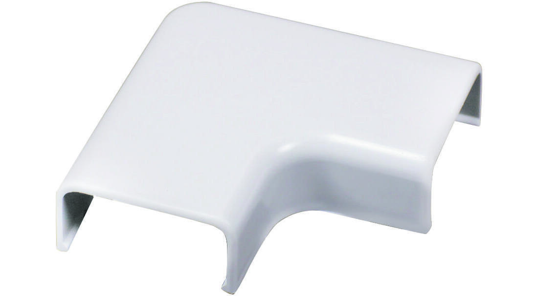Wiremold C56 Wireway Elbow, Flat, Plastic, White