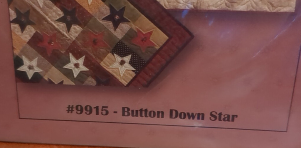 BUTTON DOWN STAR Quilt Pattern by Patchwork Moon Designs 46 x 46