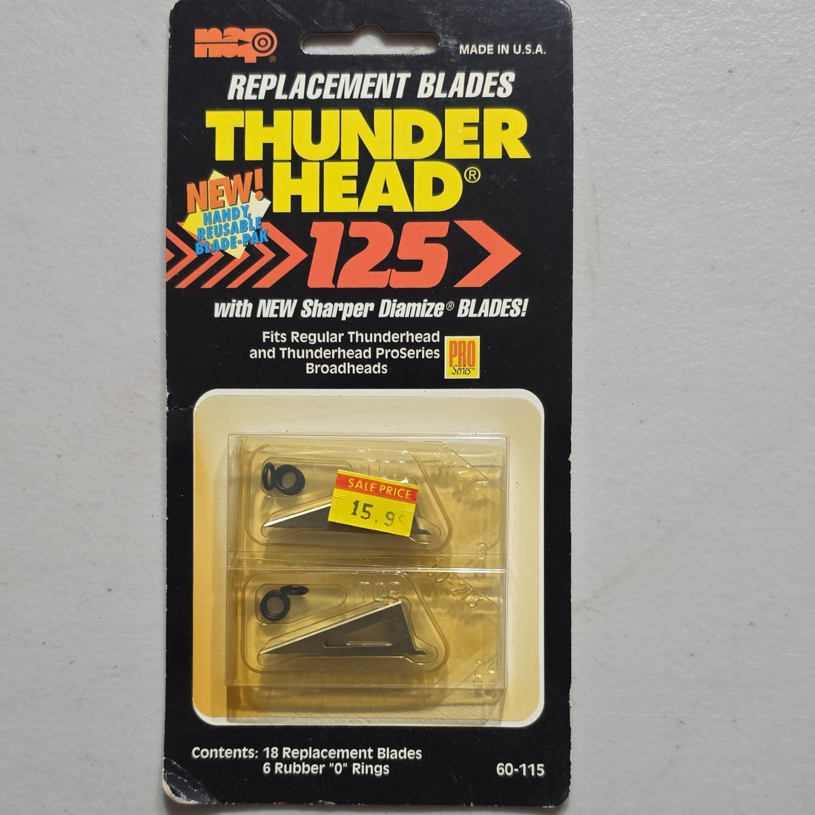 NAP Thunderhead 125 Replacement Blades Stainless Steel Silver Sharp Hunting