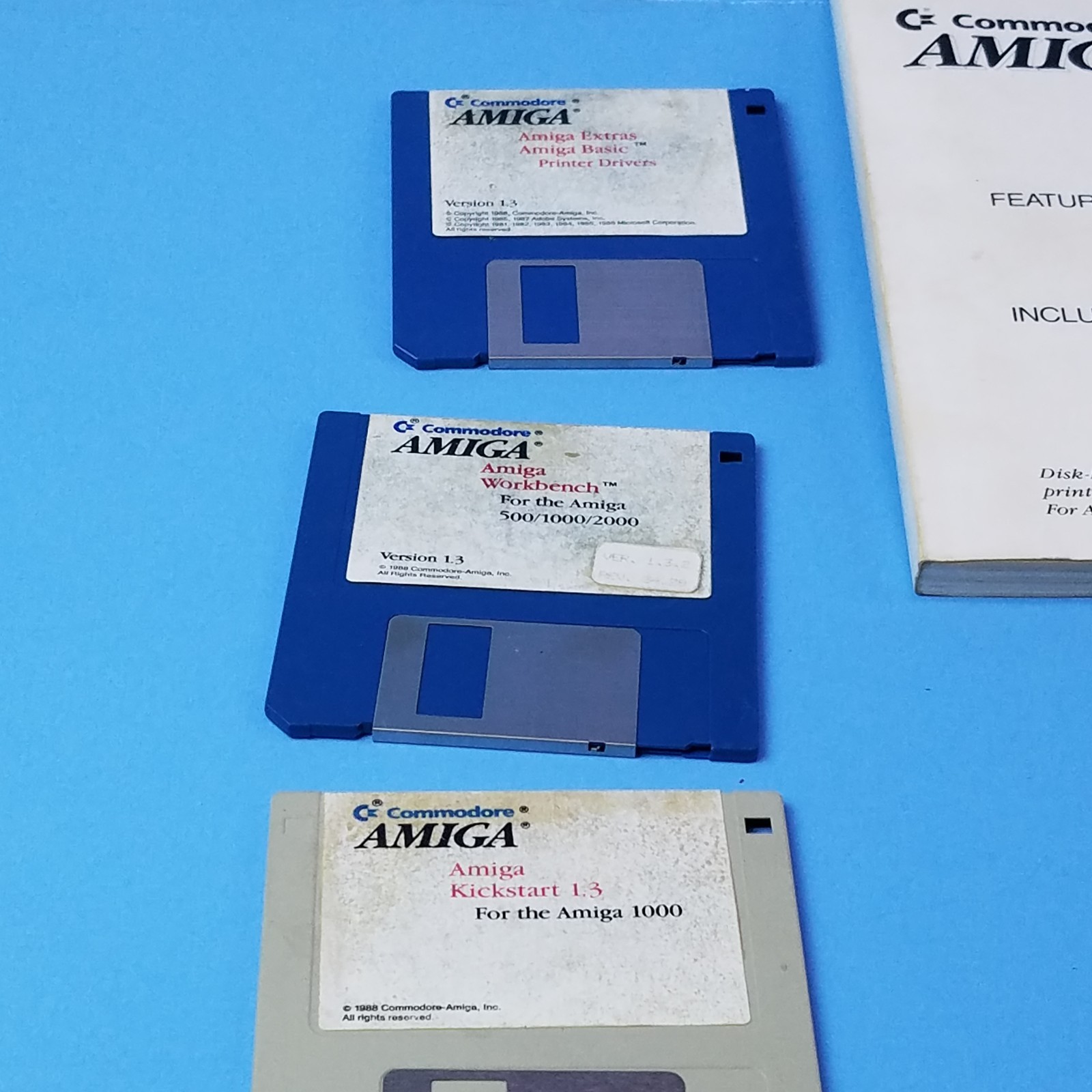 Vintage Commodore Amiga Enhancer Box 3 DISK Software Manual Book