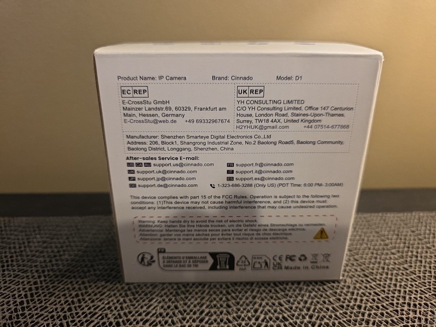 Cinnado D1, 2k Indoor Security Camera