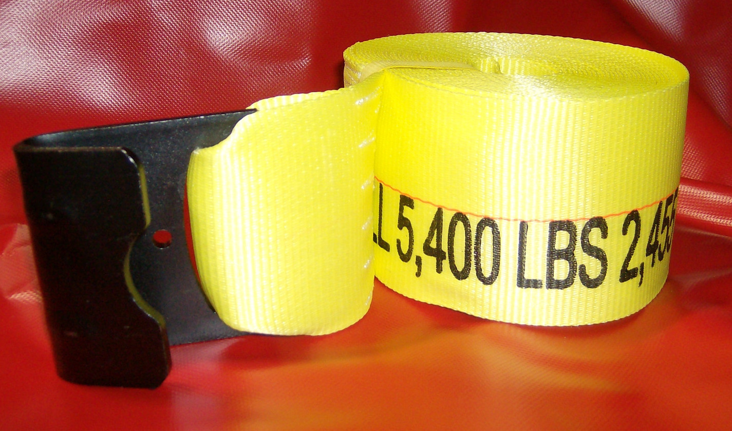 4" Cargo Strap 4" x 30' - Flat Hook *Case of 10* Working Load 5,400 lbs.