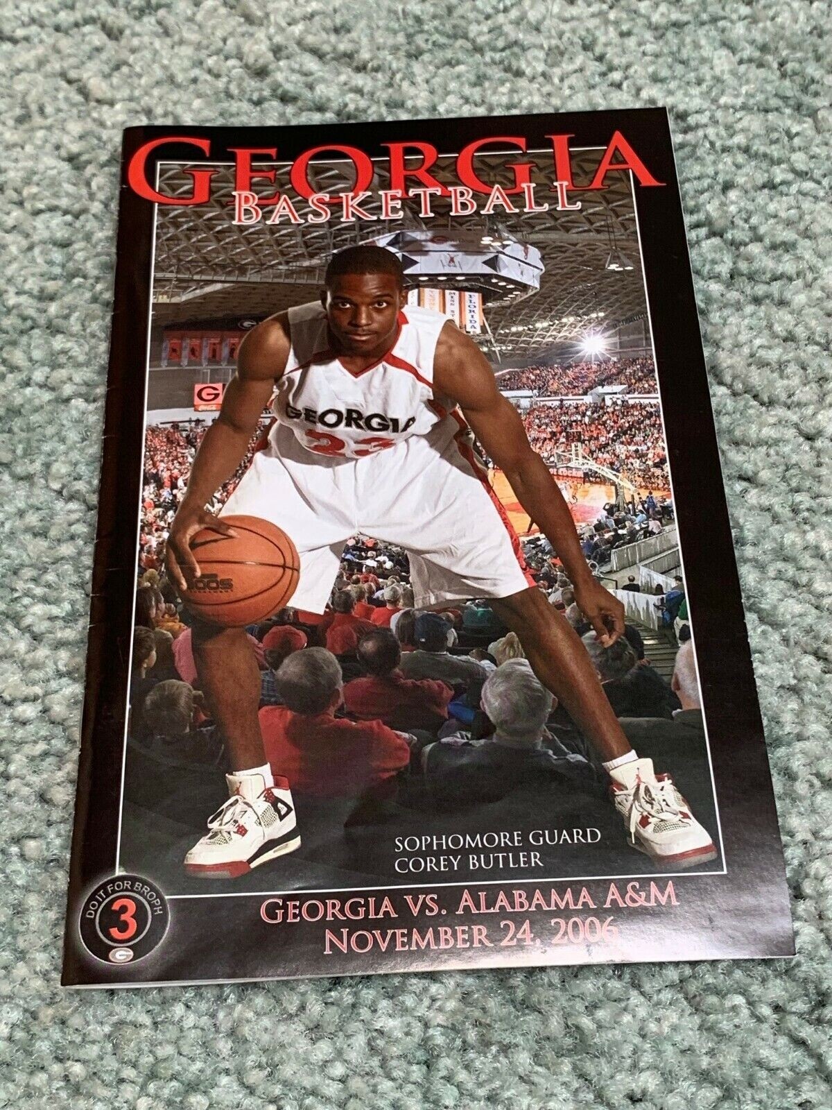 2006 Georgia Bulldogs v Alabama A&M Basketball Program Corey Butler Cover