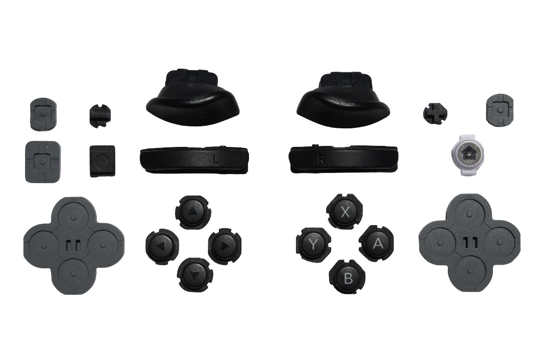 OEM Nintendo Switch Joy Con ABXY Directional Trigger Buttons Set + Rubber Pieces