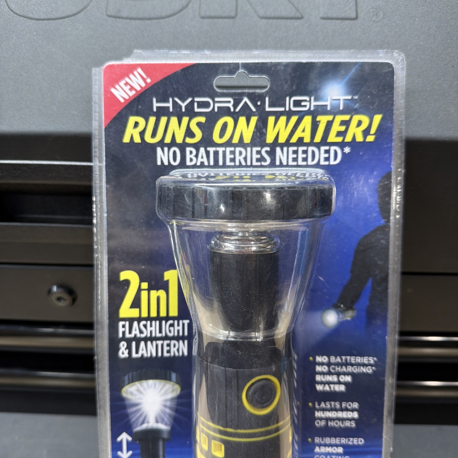 NEW - Hydra Light Flashlight & Lantern No Batteries Runs on Water Hydralight