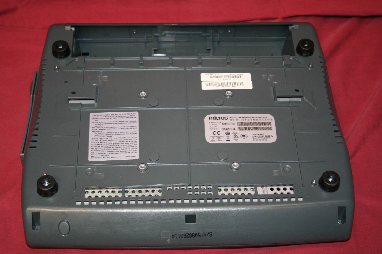 Micros Workstation 5A System Unit Touch Screen POS Terminal-Tested/Clean Screen