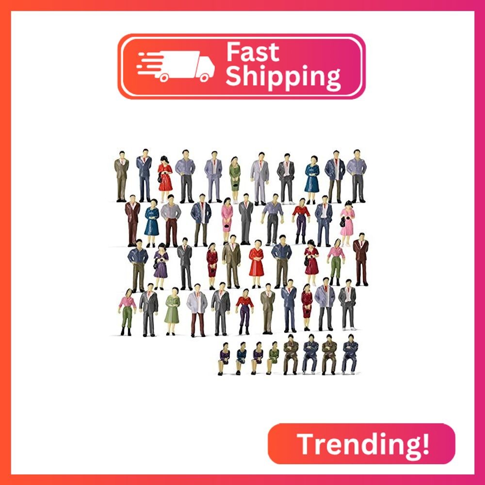 P50 Model Trains Architectural 1:50 O Scale Painted Figures O Gauge Sitting and