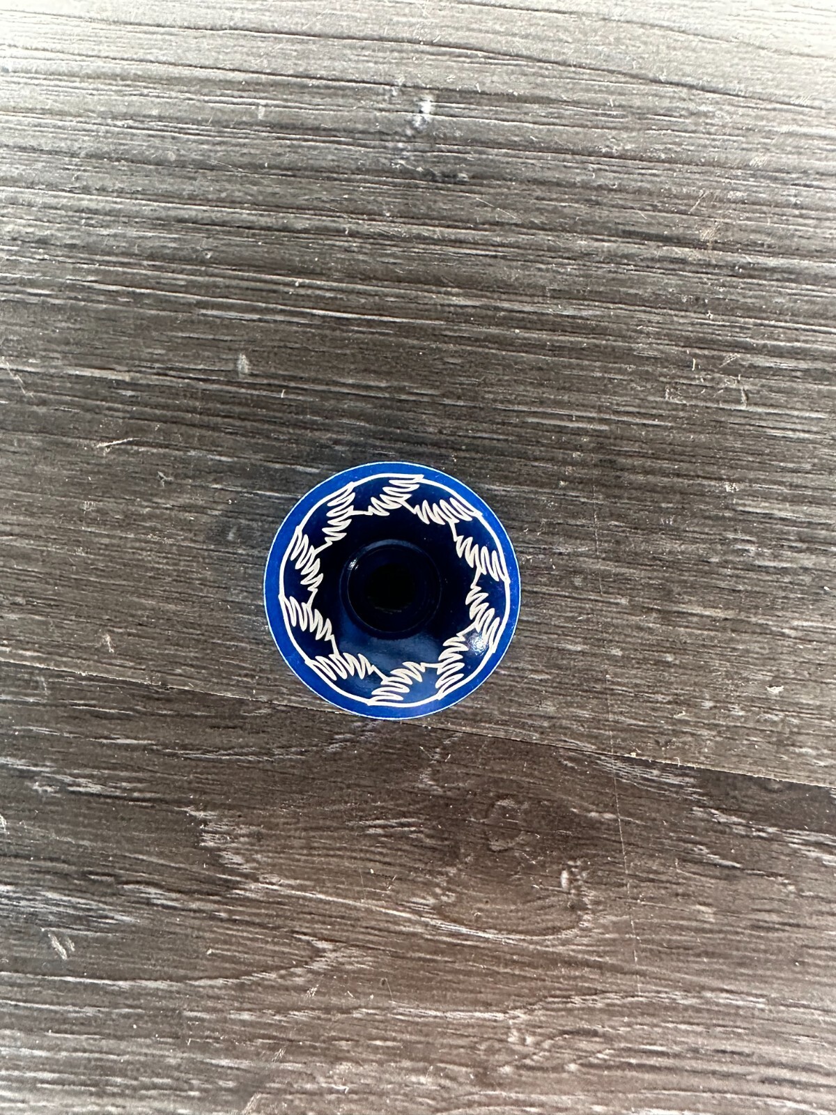 SE BMX Repop Bicycle Headset Top Cap 1 1/8" Blue Stem Cap Bike Wing Ring