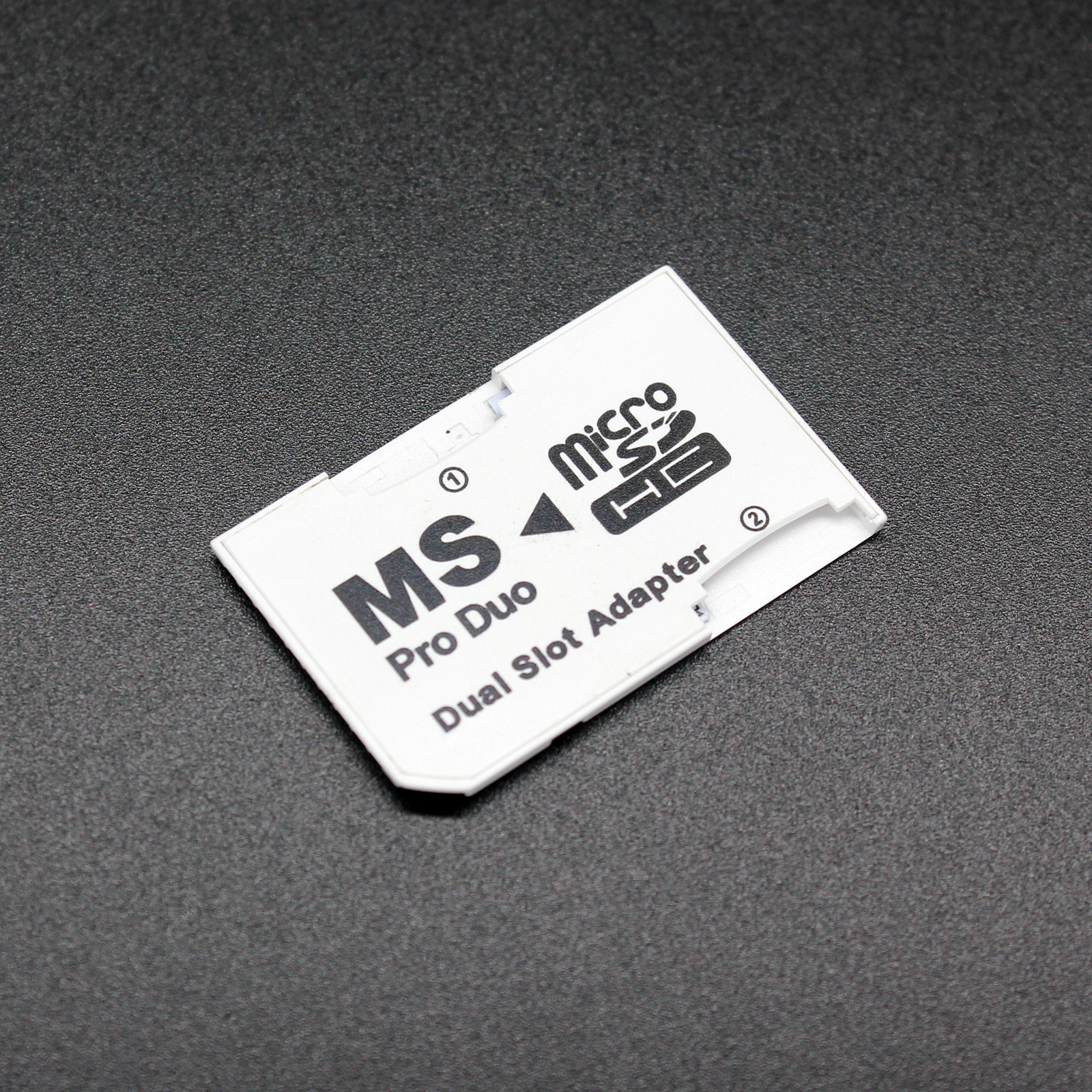 Dual TF Slot Adapter MicroSDHC to MS Pro Duo for Sony PSP High-Speed Conversion