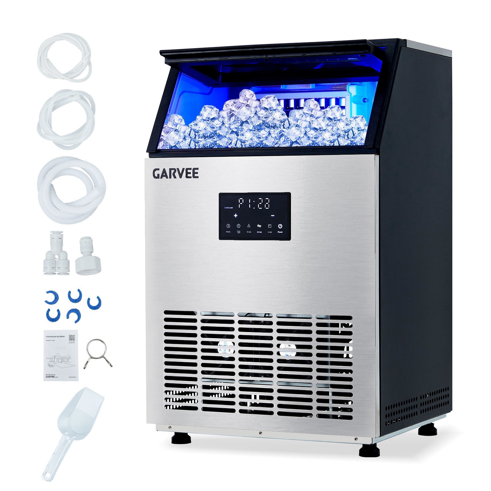 150lbs Commercial Ice Machine Bar Restaurant Home Ice Maker Cube Maker New