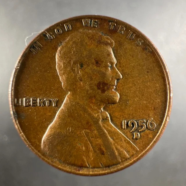 1956 D Lincoln Wheat Cent Lightly Circulated