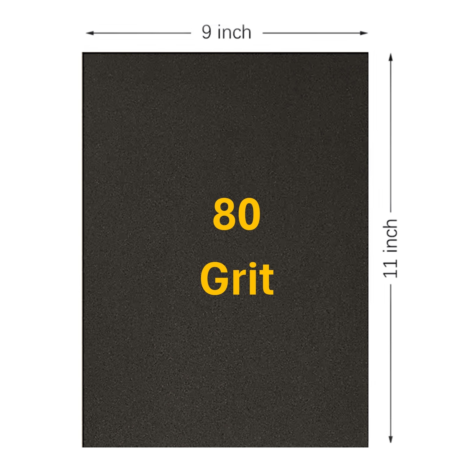 80 Grit Wet / Dry Sandpaper 9 in. x 11 in. Sheet (25 Sheets)
