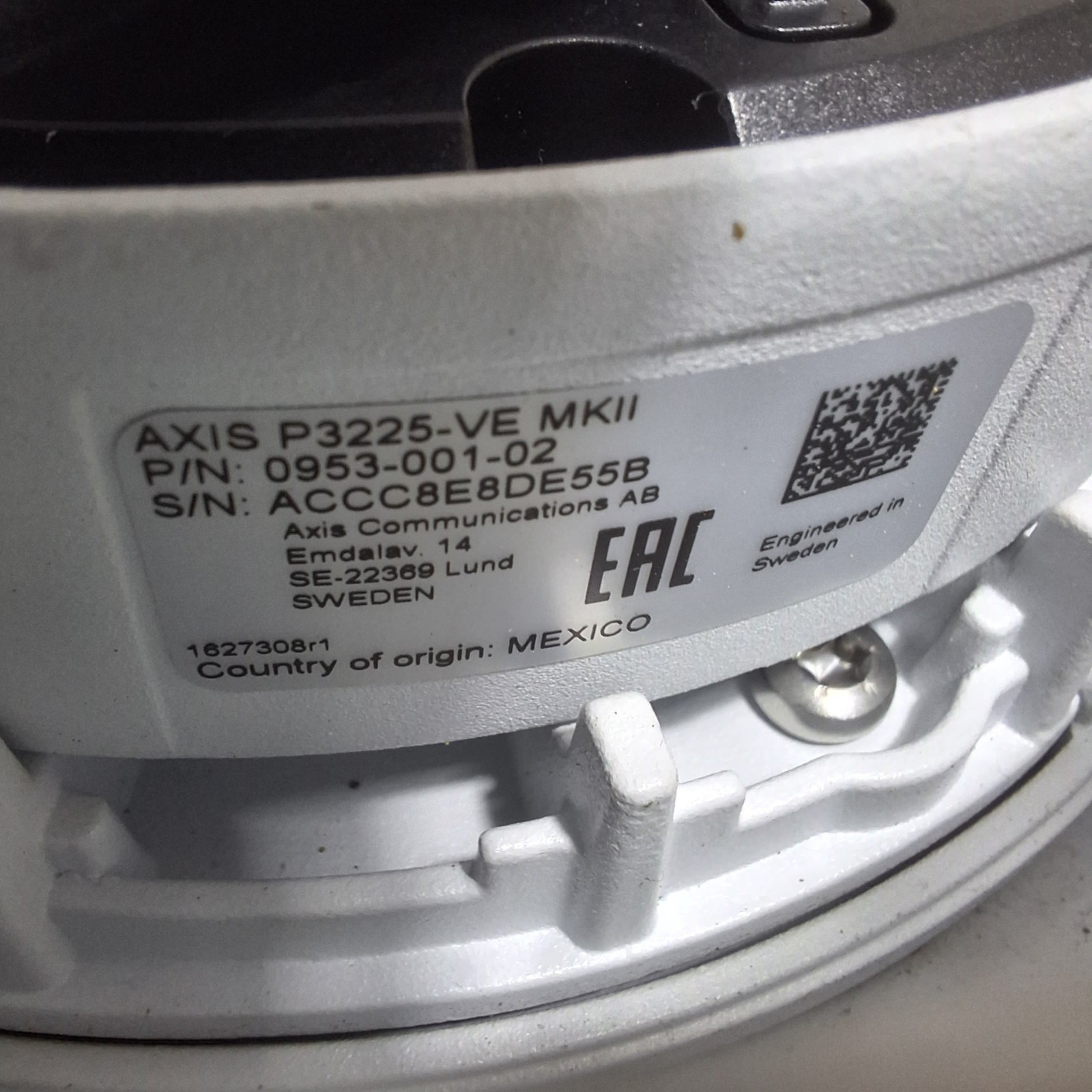 AXIS P3225-VE MKII Network Camera With Sun Weather Shield