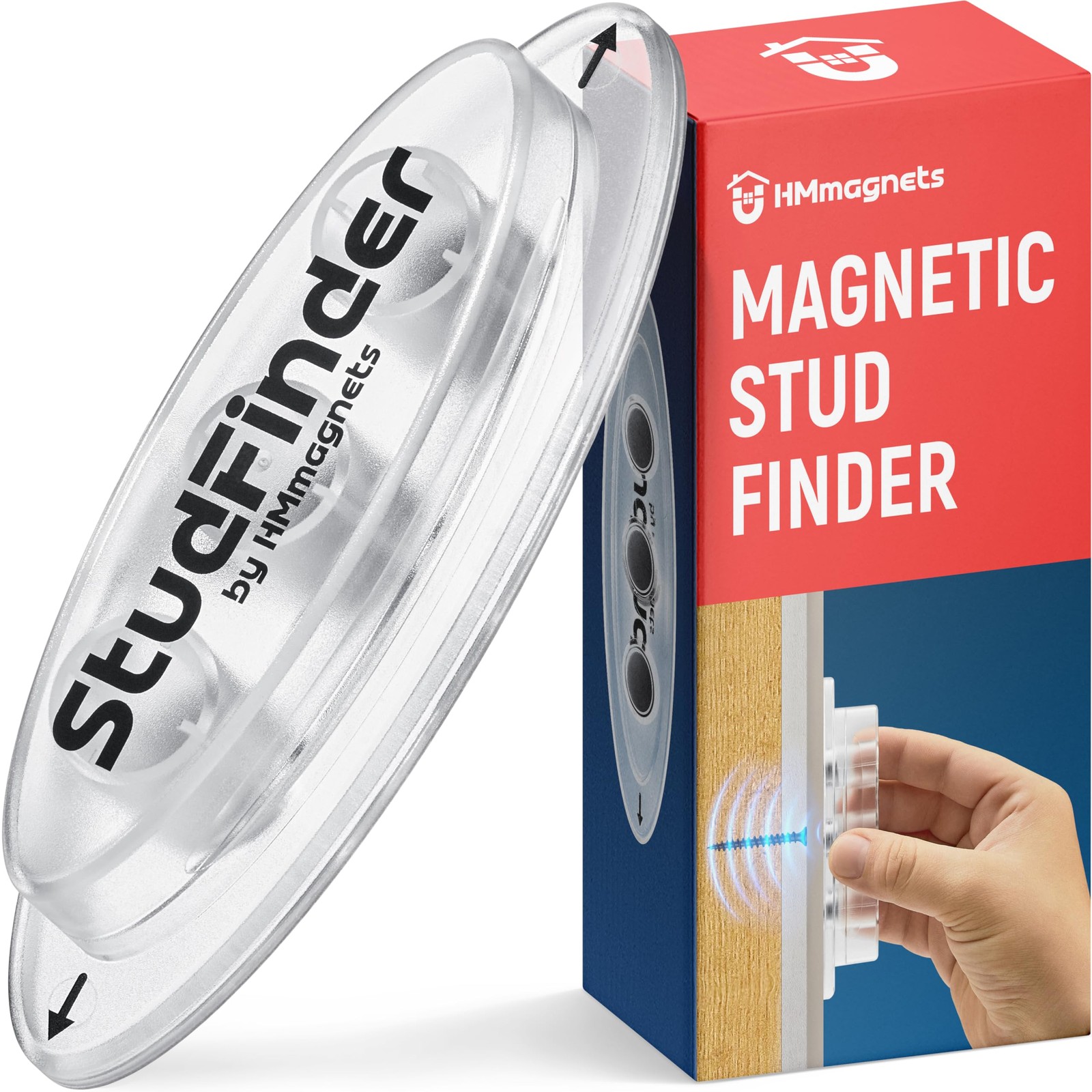 Powerful Magnetic Stud Finder PRO - Upgraded with 3 Neodymium Magnets, No Batter