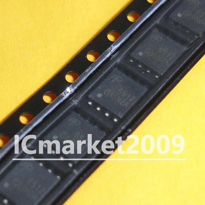 50 PCS AON6512 DFN56 6512 SMD 30V N-Channel Mosfet AlphaMOS Transistor Chip