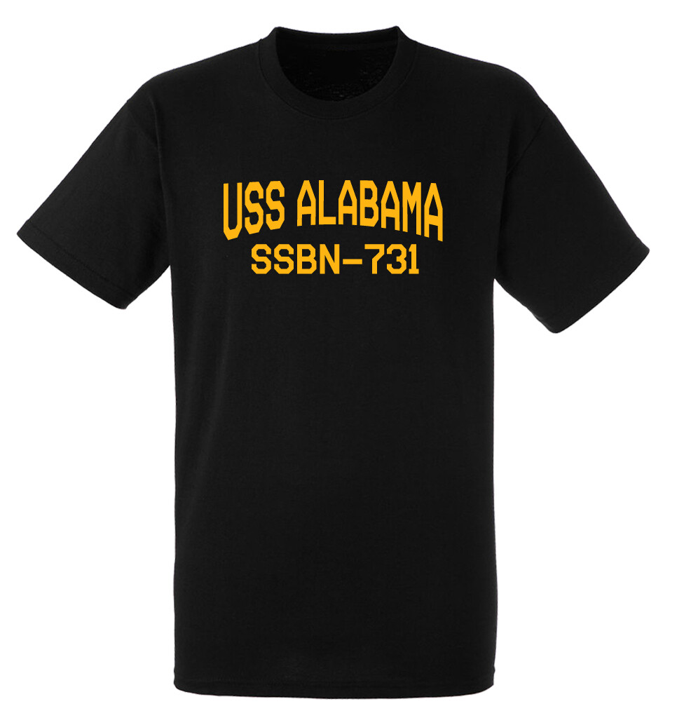 USS Alabama SSBN-731 Ballistic Missile Submarine Short Sleeve Tee Shirt