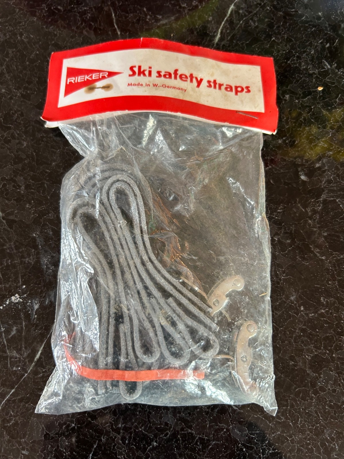 vintage and extremely rare rieker ski safety staps