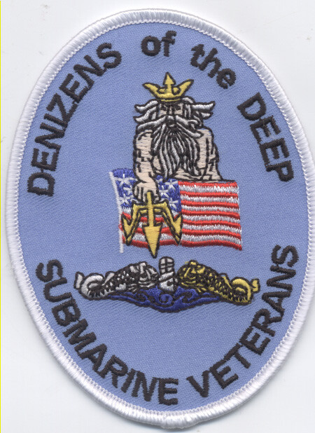Denizens of the Deep - United States Submarine Veterans - BCP c6664 - 3x4 inch