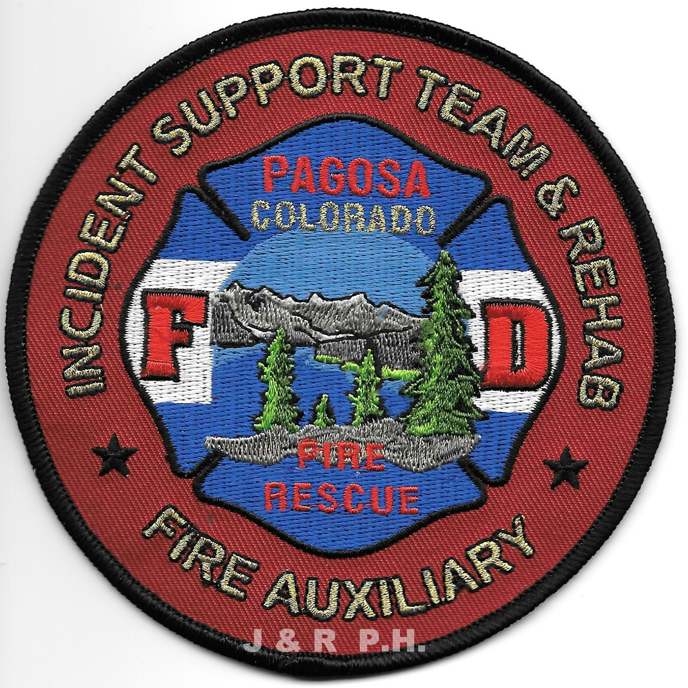 Pagosa Incident Support Team & Rehab, CO (4.5" round size) fire patch
