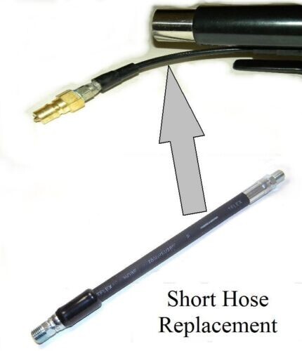 Carpet cleaning SHORT-HOSE replacement for detail upholstery tools