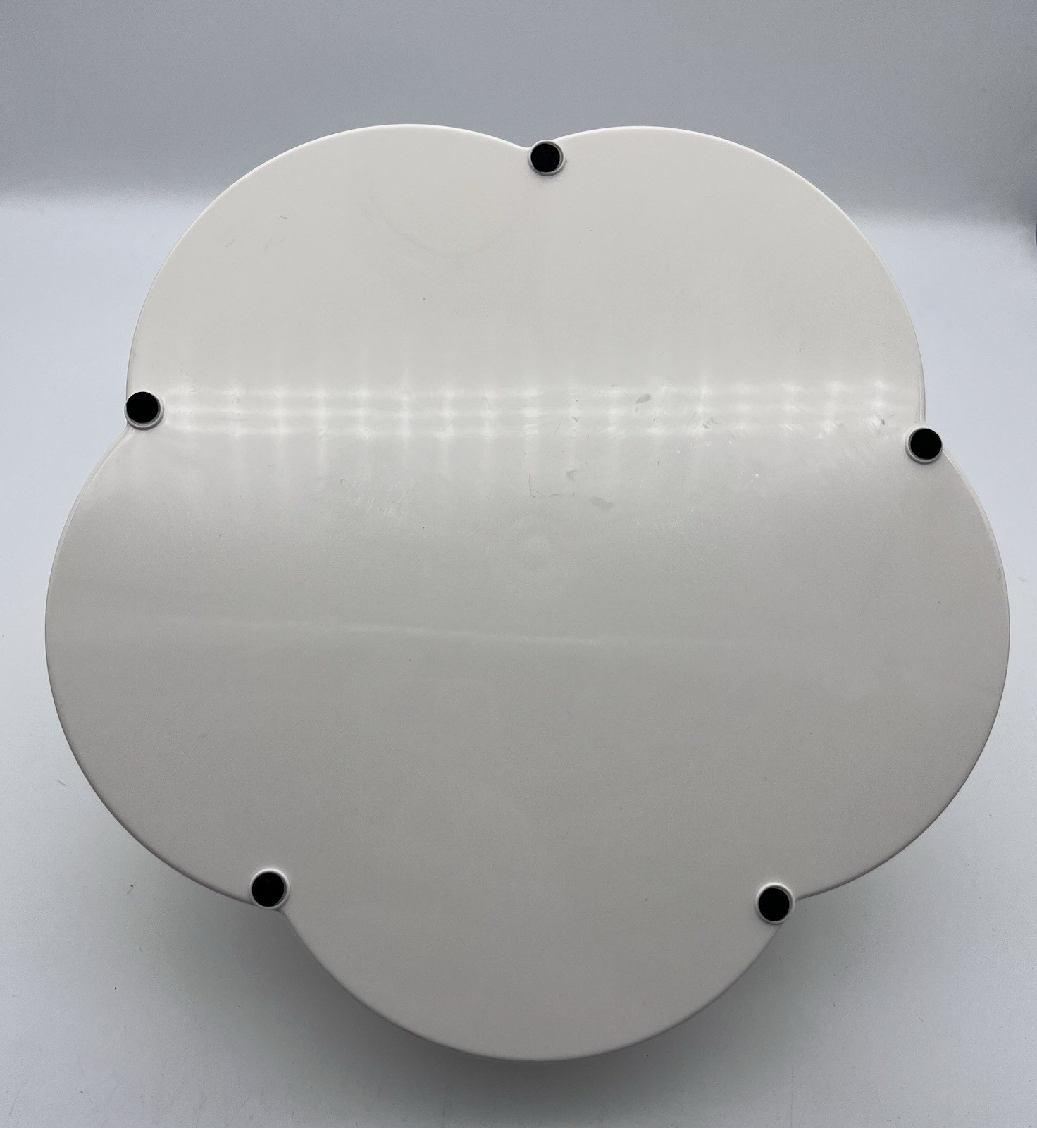 We R Memory Keepers Cream Plastic Storage Case Bloom Design Twists Open & Closed