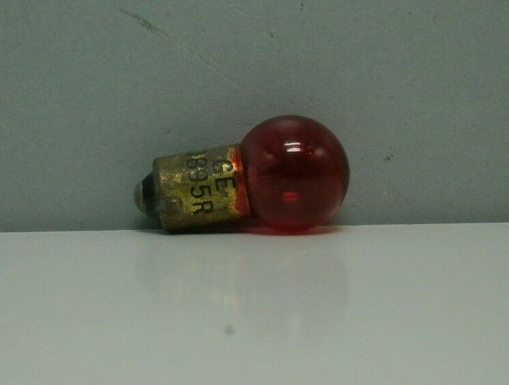 (10-Pack) GE 1895R Miniature Red Light Bulb Lamp 12V - 14V 3.78W BA9S Bayonet