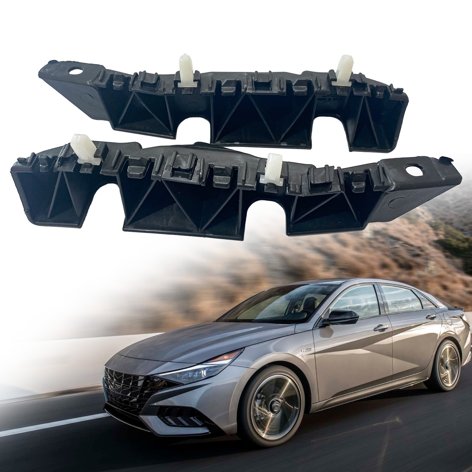 Front Bumper Retainer Bracket Support For 2021-2024 Hyundai Elantra Left & Right