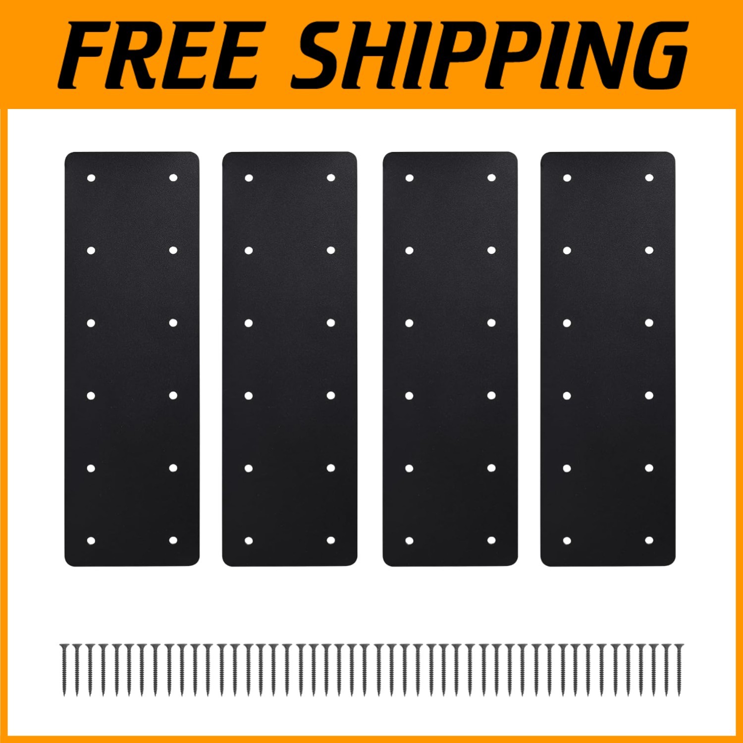 Steel Flat Plate Brackets - Post to Beam Connectors