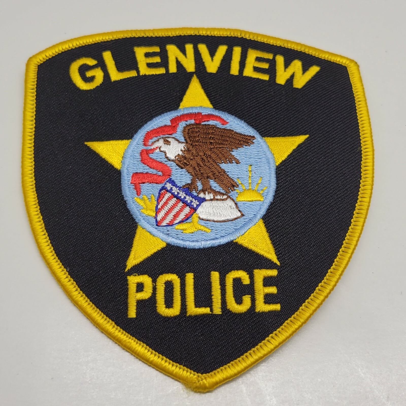 VTG Glenview Police Department Illinois Crest Shoulder Patch Patch Obsolete