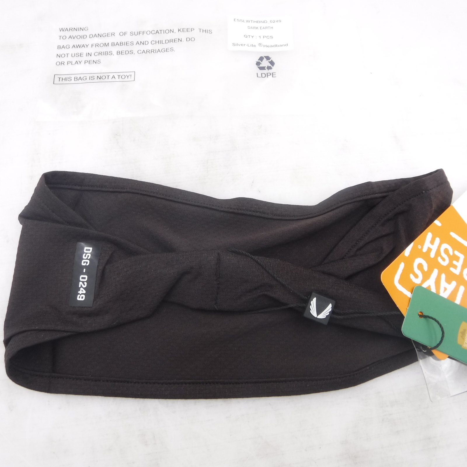 ASRV 0249 Silver-Lite Headband Dark Earth Color