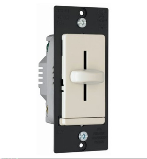 PASS & SEYMOUR LS600-LA 600W LIGHT ALMOND  600W SLIDE &BACKWIRE  DIMMER 120V P&S