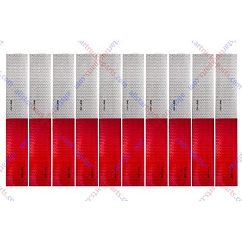10pcs of 2"x12" Strips Conspicuity Safety Caution Tape DOT-C2 Approved