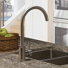 Lippert Flow Max Coiled Pull Down Kitchen Faucet for RVs and