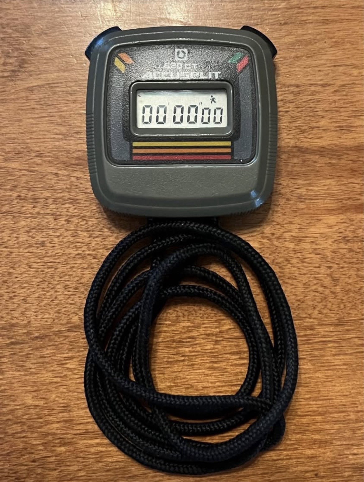 Accusplit 620CT Digital Stopwatch Gray with Lanyard. Stopwatch,Time Clock &Date