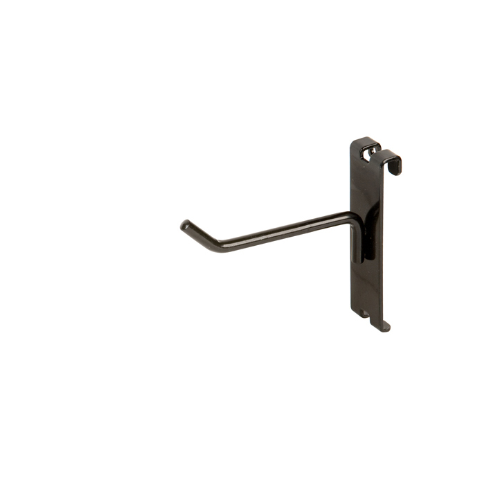 4" Gridwall Hooks - 25 Black Hooks For Gridwall or Mini Grid Cube Displays