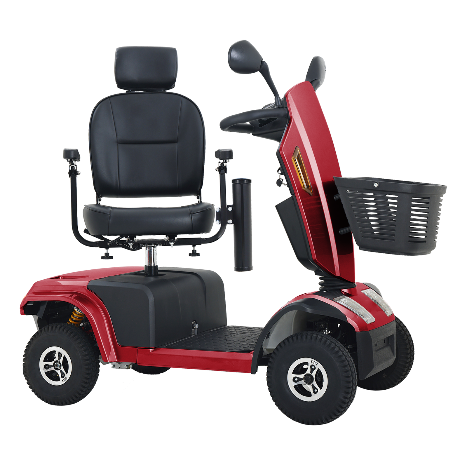 4 Wheel Mobility Scooter 800W All Terrain Electric Scooter Swivel Seat Headlight