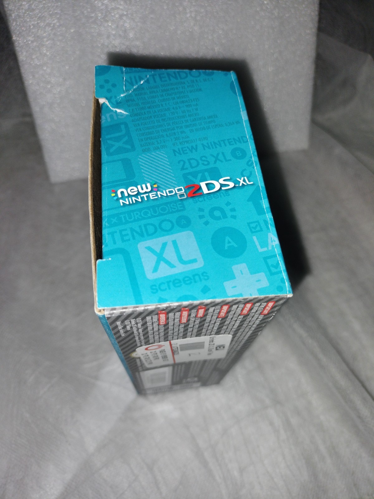 "New" Nintendo 2ds XL Console (Box Only) - Black/Turquoise Variant Box Only.