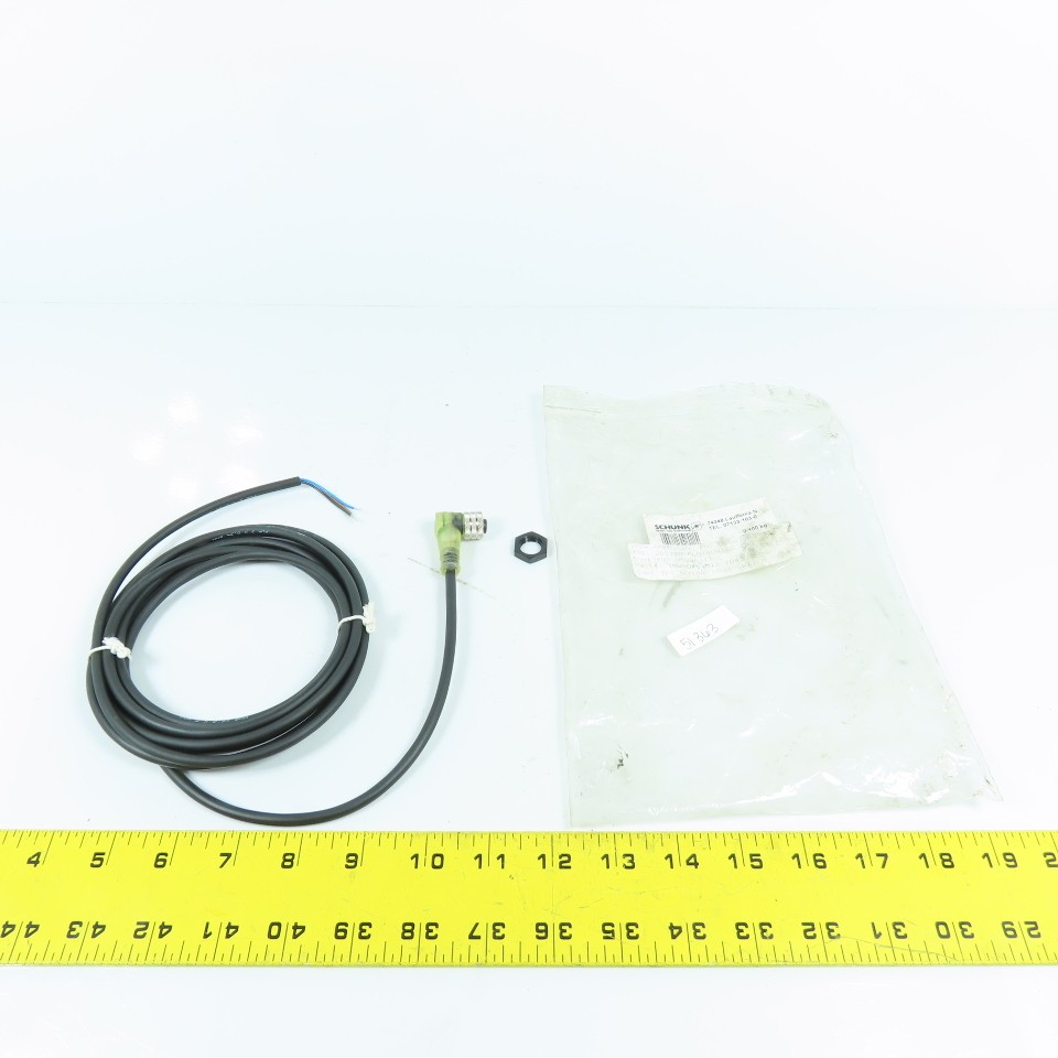 Schunk INW80/S-M12 Cordset Cable Lead ONLY For Proximity Switch (3 Conductor)