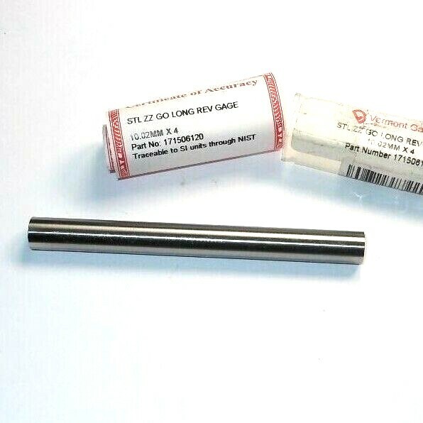 VERMONT GAGE STL ZZ GO LONG REV GAGE 10.02mmx4
